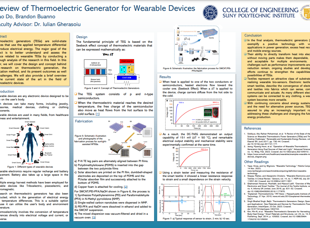 Review of Thermoelectric Generator for Wearable Devices